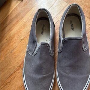Joe Boxer Men’s Slip-On Canvas Casual Shoes - Gray